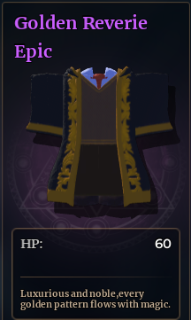 Golden Reverie Robe robe icon in Wizard Alchemy